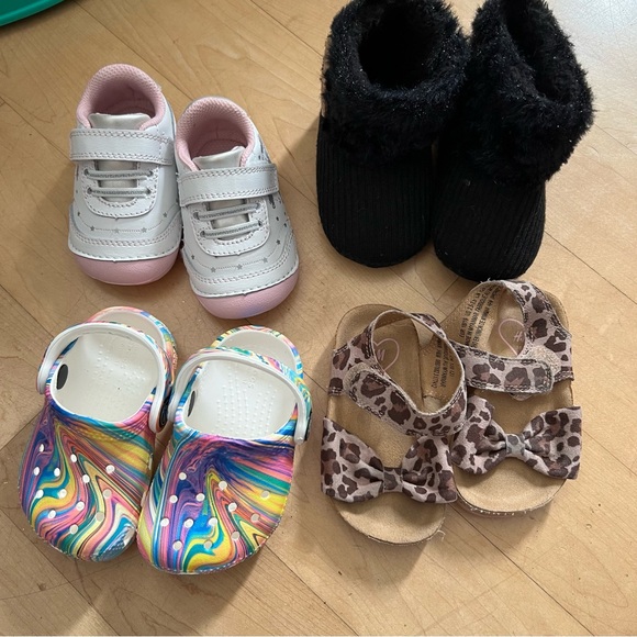 CROCS Other - Tie dye crocs and other shoes